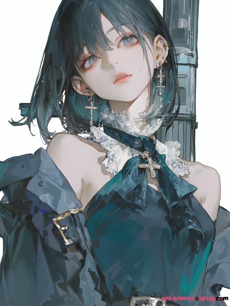 anime nữ tóc ngắn xinh đẹp